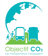 Logo de la charte : Objectif CO² Les transporteurs s'engagent