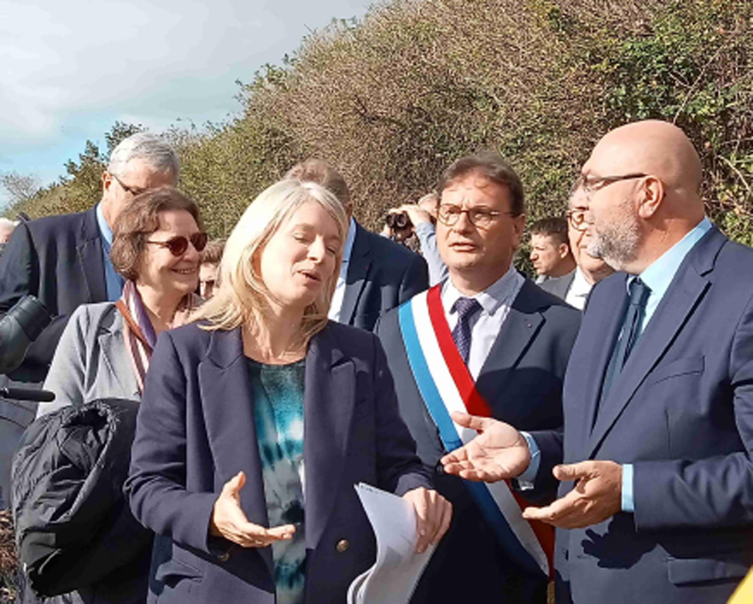 Bérangère Abba lors de sa visite