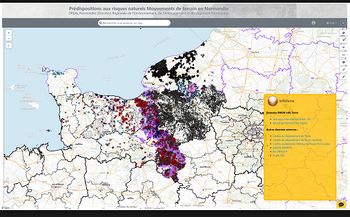 Carte des cavités en Normandie