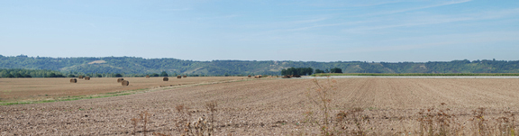 La terrasse agricole entre Muids et Andé. (2009 - commune de Muids)