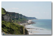 Les falaises « écorchées » entre le Havre et le Cap d'Antifer.