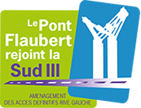 Accès au site internet Pont Flaubert en rive gauche