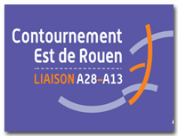 Logo : Contournement Est de Rouen - Liaison A28/A13