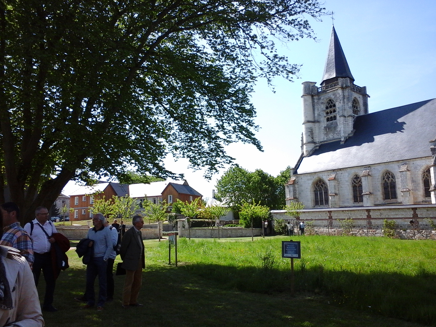 EcoQuartier de l'Eglise à La Mailleraye-sur-Seine (Seine-Maritime), commune nouvelle d'Arelaune-en-Seine
