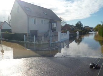 Inondation d’Asnelles (14) en février 2020 | DDTM14