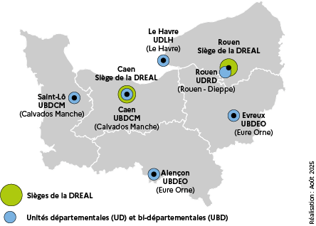 Carte des implantations géographiques