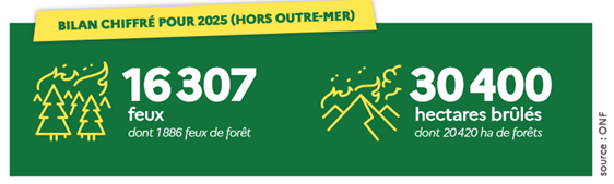 Bilan chiffré pour 2025 (hors outre-mer)  - voir la transcription ci-dessous