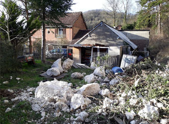 Chute de blocs rocheux aux Andelys (27) | DDTM 27