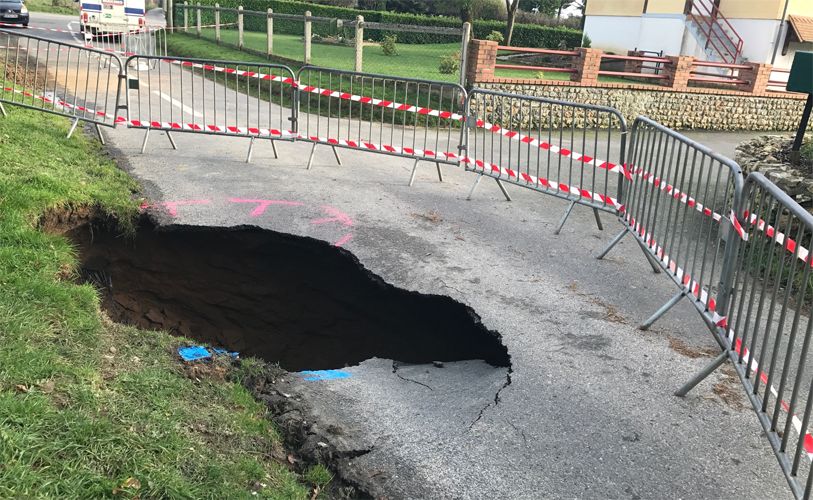 Effondrement par suffosion à Beuzeville (27) - 2019 | DDTM 27