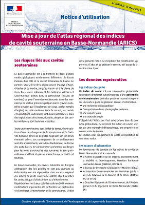 Notice de l'atlas cavités