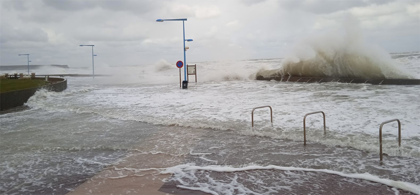 Submersion marine à Asnelles (14) en 2022 - Crédits DDTM 14